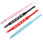 Pet Collar Rhinestone Plum Dog Collar