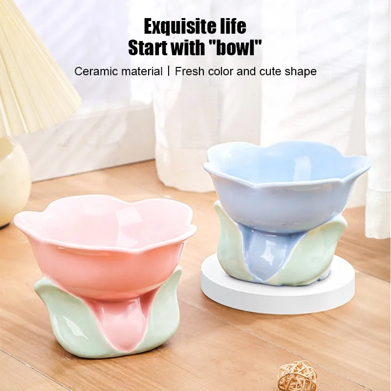 Pet Drinking Eating Feeders Small Dogs Elevated Non-slip Feeding Supplies
