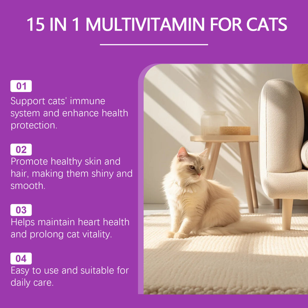 Pet Cat Daily Care Vitamin Supplement