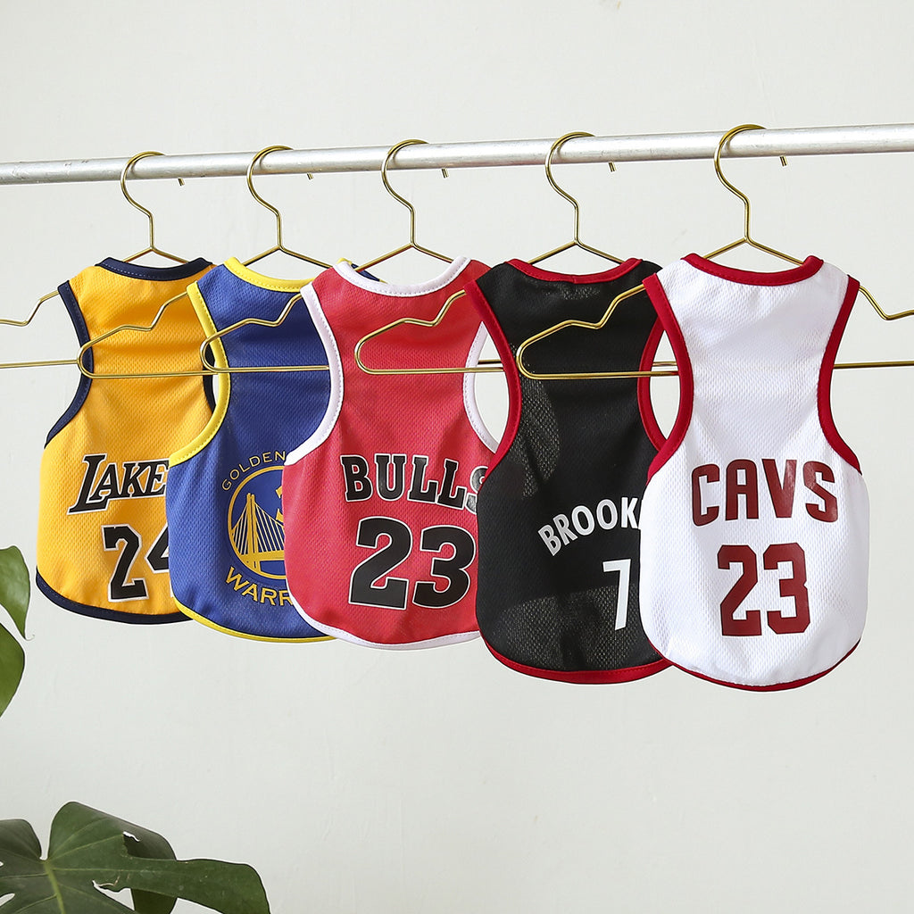 Pet Basketball Wear Thin Sports Vest