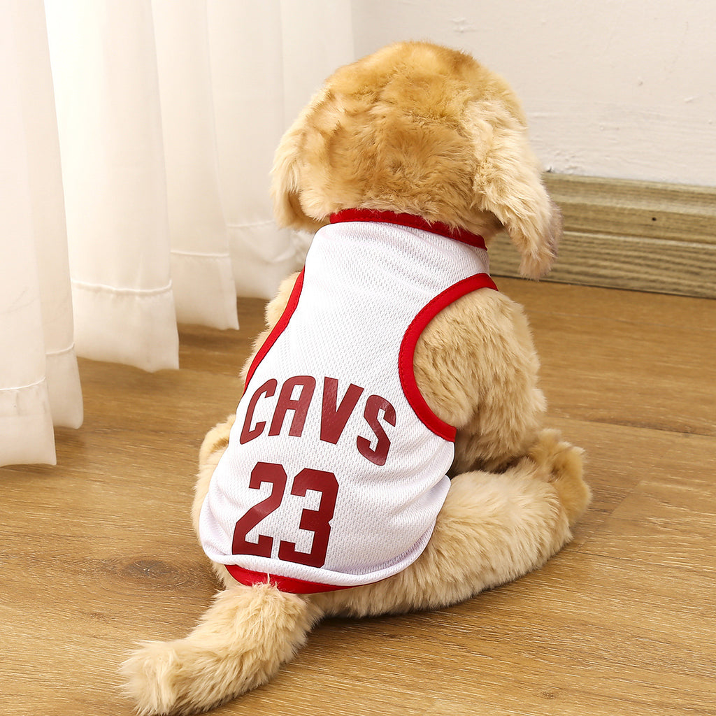 Pet Basketball Wear Thin Sports Vest