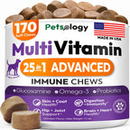 Dog Multivitamin Chewable Dog Vitamins And Supplements With Glucosamine 170 Chews Hip & Joint Pet Immune Support Skin & Coat Gut & Heart Health Senior & Puppy Multivitamin Pet Supplement